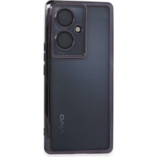 V29 Lite Kılıf Razer Lensli Silikon - Mor