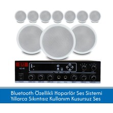 Stı Komple Ses Sistemi: 10 Adet 16CM Gömme Hoparlör + Bluetooth Özellikli Amfi