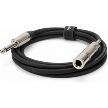 Pawer Sahne ve Stüdyo Için 6.3mm Dişi Erkek Mikrofon Uzatma Kablosu (30M)