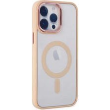 iPhone 14 Pro Max Kılıf Room Magneticsafe Silikon - Pudra