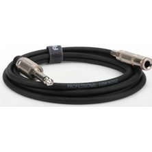 Pawer Sahne ve Stüdyo Için 6.3mm Dişi Erkek Mikrofon Uzatma Kablosu (25M)