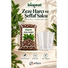 Biopeat Zeze Harcı 3 Litre + Delikli Şeffaf Saksı | Torf, Ince Pomza ve Perlit Içeren Saksı Değişim Seti