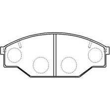Toyota Hi-Lux 1983-2005 Fren Balata Ön Tel Delikli 446526210 Nextpart