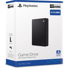 Sony Seagate Game Drive 4 Tb Harici HDD Ps5 / Ps4 Uyumlu Siyah | USB 3.2 Taşınabilir Oyun Depolama Diski