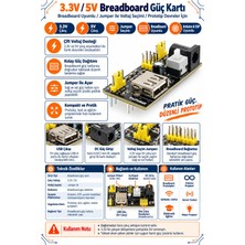 RobotikDepo 3.3 V/5 V Breadboard Güç Kartı