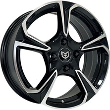 AKD-A2209-01 16 Inç 4X108 Fiesta C3 Uyumlu ET38 65.1 Black 16 Inç Jant Takımı (4 Adet)