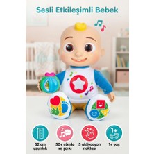 Farbu Oyuncak Coco-Melon Lisanslı 60+ Sesli Ingilizce Şarkı Söyleyen Şekil ve Sayıları Öğreten Oyuncak Bebek