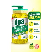 Doa Sıvı Bulaşık Deterjanı Süngerli Limon Kokulu 1000 ml