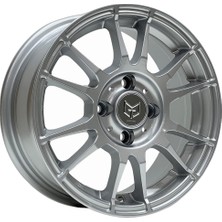 AKD-A662-03 15 Inç 4X100 Clio Symbol Megane Corsa Uyumlu ET35 73.1 S 15 Inç Jant Takımı (4 Adet)