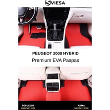 Sviesa Peugeot 2008 Hybrid Uyumlu Araç Paspas Havuzlu Taban Su Geçirmez Kokusuz Özel Üretim 3D Premium Oto Paspas