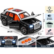 Vardem Oyuncak 20 cm Işıklı ve Sesli Lüks Suv Oyuncak Araba – Sürtme Mekanizmalı, Açılır Kaput ve Ön Kapılar