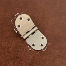 Koldoor Star Oval Alüminyum Masa Yaprak Menteşe 4x4 cm 2 Adet