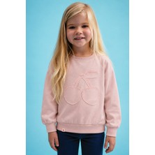 Cigit Ince Mevsimlik Sweatshirt 1-7 Yaş Pudra Pembe