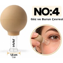 Hvm Silikon Vakumlu Cam Masaj Kupası No:4 Kuru Masaj İçin 1.5 cm Çap 10 cm Uzunluk