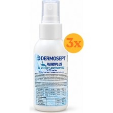 Dermosept El Dezenfektanı Sprey 100 ml - 3 Adet (Toplam 300 Ml)