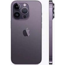 Bin1çeşit Iphone 14 Pro Max Batarya Pil Kapağı - Derin Mor