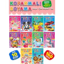 Loris Yayınları Etkinlikli Koparmalı Boyama3-6 Yaş 10 Kitap Seti