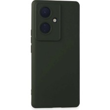 V29 Lite Kılıf Nano Içi Kadife Silikon - Koyu Yeşil
