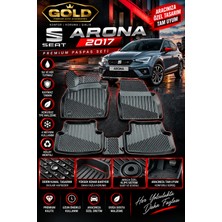 Gold Seat Arona 2017 ve Sonrası Uyumlu 3D Tpe Oto Paspas – Araca Özel Tam Uyumlu Havuzlu Kokusuz Kaymaz 4 Parça Paspas Seti