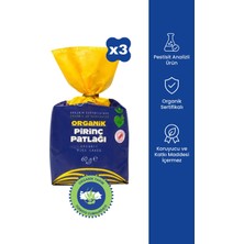 Ots Organik 3'lü Pirinç Patlağı Seti | 3 x 60 gr (Organik Sertifikalı, Pestisit Analizli)
