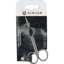 Singer Kıvrık Uçlu Titanyum Nakış Makası 4 inç Ergonomik Kullanım İçin Kaliteli 1 Adet