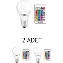 Cata CT-4058 Kumandalı LED Ampul 9W Beyaz - 2’li Paket