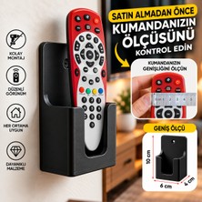 By Konseptt 3'lü Duvar Tipi Kumanda Tutucu Standı - TV ve Klima Kumanda Askısı Organizer