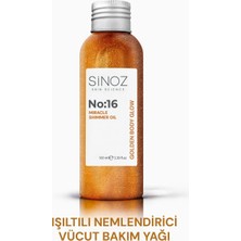 Sinoz No:16 Mucizevi Işıltılı Saç ve Vücut Bakım Yağı - Parıltılı Nemlendirici Bakım 100 ml