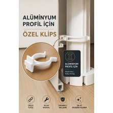 Glaswen S-Online Beyaz Renk 10 Adet Alüminyum Baza Klipsi Mutfak Dolap Tezgah Alt Kısım Kapatma Klips Mobilya Ayak Tutucu Toka