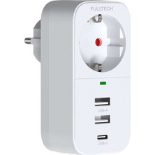 Magicool Vothoon 2.4A Çıkışlı 2xusb 1xtype-C Tekli Priz Ftr-17