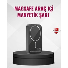 Magsafe Araç Telefon Tutucu 15W Hızlı Şarj Type-C Girişli
