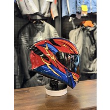Rivox R2 FLASH KIRMIZI KASK ŞEFFAF VİZÖRLÜ