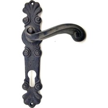 Magicool Antika Tarz Dekoratif Pirinç Okyanus Yale Kapı Kolu - 230X46 Mm, Oksit