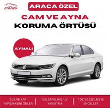OtoÇizgi Volkswagen Passat  Buz ve Kar Önleyici Aynalı Cam Koruma Örtüsü - 4 Mevsim Güneş Korumalı