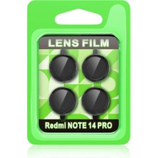 Bin1çeşit Redmi Note 14 Pro 5g Raze Metal Kamera Lens - Siyah