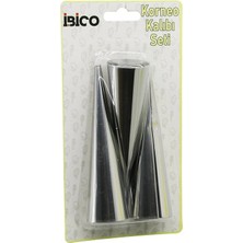 Neva Prime 3pcs  Metal Korneo Kalıp - Pasta Dekorasyon Aparatı Çap:3.4cm x UZUNLUK:12CM BRKT-921602 BX40