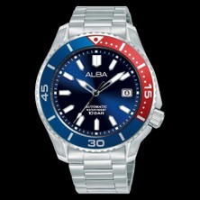 Alba AU4083X1 Otomatik Çelik Gri Lacivert Kadran 10 Atm 43 mm Erkek Kol Saati