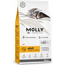 Molly Tavuklu ve Hamsili Yetişkin Kedi Maması 10 kg