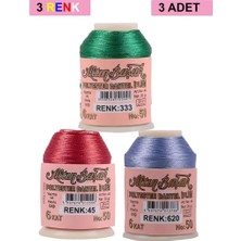 Bin1çeşit 3 Adet Altınbaşak Oya ve Dantel Ipi 20 gr - Royaleks - No: 045 - 620 - 333