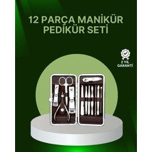 Bin1çeşit 12 Parçalık Özel Deri Çantalı Kişisel Bakım Seti