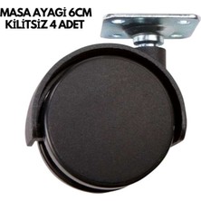 Bin1çeşit Masa Ayağı 6cm Kilitsiz 4 Adet
