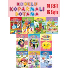 Loris Yayınları Anasınıfı 3-6 Yaşkonulu Boyama 10 Kitap Seti