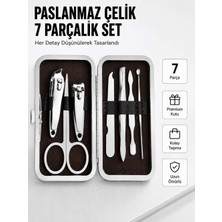 Bin1çeşit Paslanmaz Çelik Kişisel Bakım Seti – 7 Parça