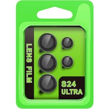 Bin1çeşit Samsung Galaxy S24 Ultra Raze Metal Kamera Lens - Siyah