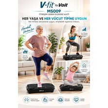 Voit Titreşimli Kumandalı Egzersiz Platformu – Karın, Basen, Kol ve Bacak Için Titreşimli Spor Cihazı