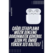 Bin1çeşit Bluetooth Kulaklık Beyaz Çağrı Cevaplama Dokunmatik Kontrol Kablosuz