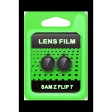 Bin1çeşit Galaxy Z Flip 7 Raze Metal Kamera Lens - Siyah