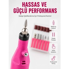 Bin1çeşit Elektrikli Manikür Pedikür Törpü Seti 6 Başlıklı Yeni Nesil