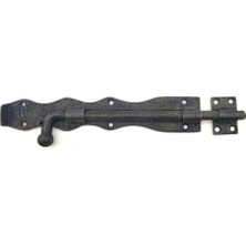 Magicool Antika Tarz Dekoratif Pirinç Dövme Kapı Sürgüsü - 25CM, Oksit