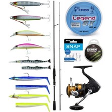 Yek Outdoor Pro Spin Olta Seti Okuma G-Control Spin 243CM M 10-30GR M-Fast Olta Kamışı & Shimano Makina Fx 4000 Fc